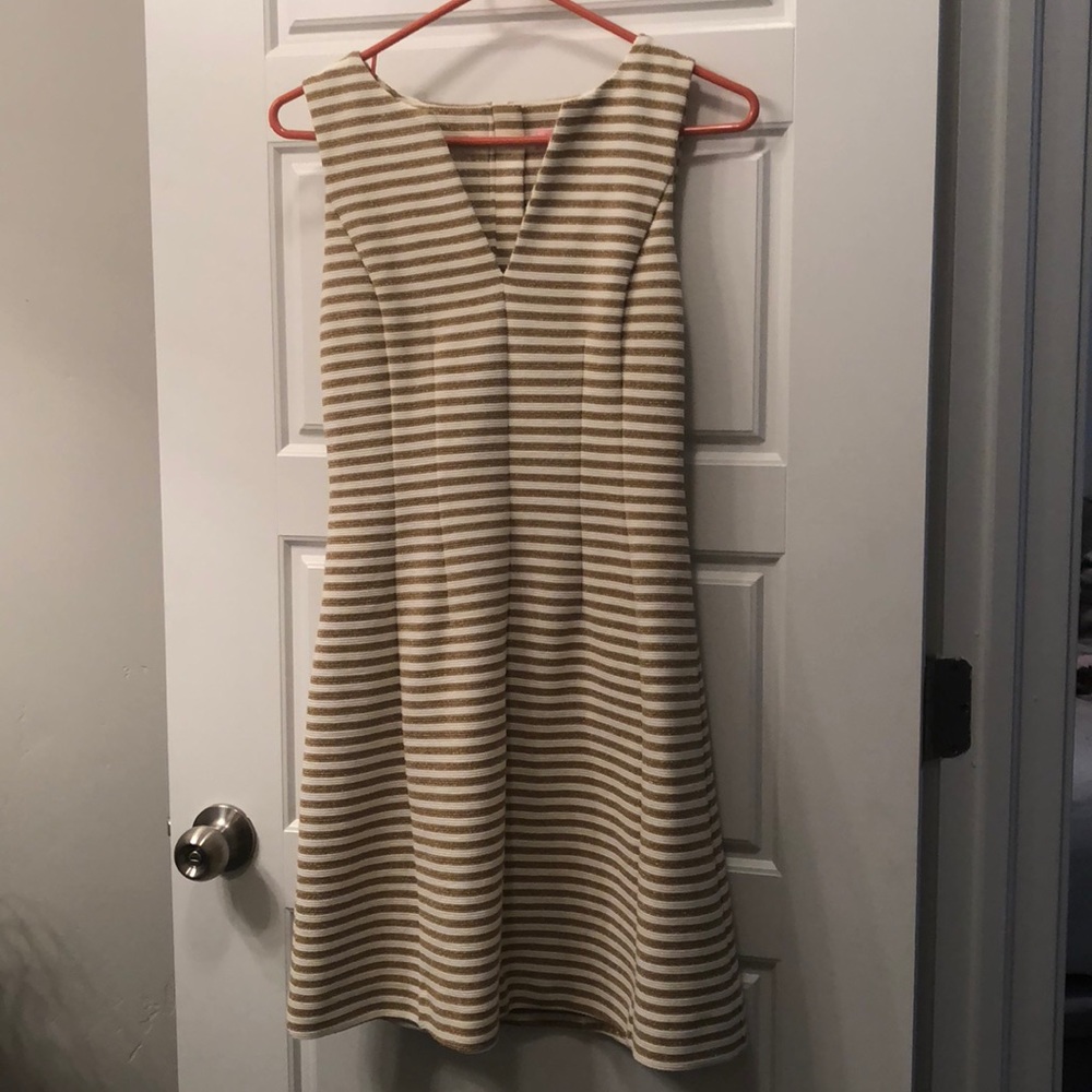 LILLY PULITZER Brielle White Ottoman Stripe Dress